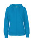 NEUTRAL Dame Zip Hoodie, 100% Økologisk Fairtrade Bomuld - Turkis