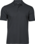 TEE JAYS Luxury Stretch Polo, Økologisk, herre - Mørkegrå