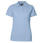 ID Piqué Poloshirt Stretch Dame - Lyseblå