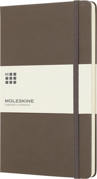 MOLESKINE Classic L hardcover Linieret - Certificeret Papir - Brun