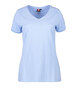 ID PRO wear CARE V-hals T-shirt, dame - Lyseblå