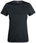 CLIQUE Basic Active-T, Dame, Spun Dyed - Sort