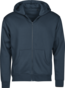 TEE JAYS Urban Hooded Full Zip Sweatshirt - Økologisk Bomuld - Navy