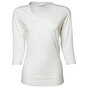 TEE JAYS Ladies Stretch 3/4 Sleeve Tee - Hvid