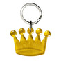 Krone Nøglering - Genbrugs Akryl - Gul
