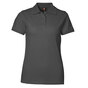 ID Piqué Poloshirt Stretch Dame - Koks grå