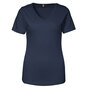 ID Interlock T-shirt Dame - V-hals - Navy