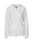 NEUTRAL Dame Zip Hoodie, 100% Økologisk Fairtrade Bomuld - Hvid