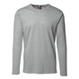ID Interlock T-shirt - Langærmet - Grå melange