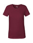 NEUTRAL Interlock Dame T-shirt, 100% Økologisk Fairtrade Bomuld - Bordeaux Rød