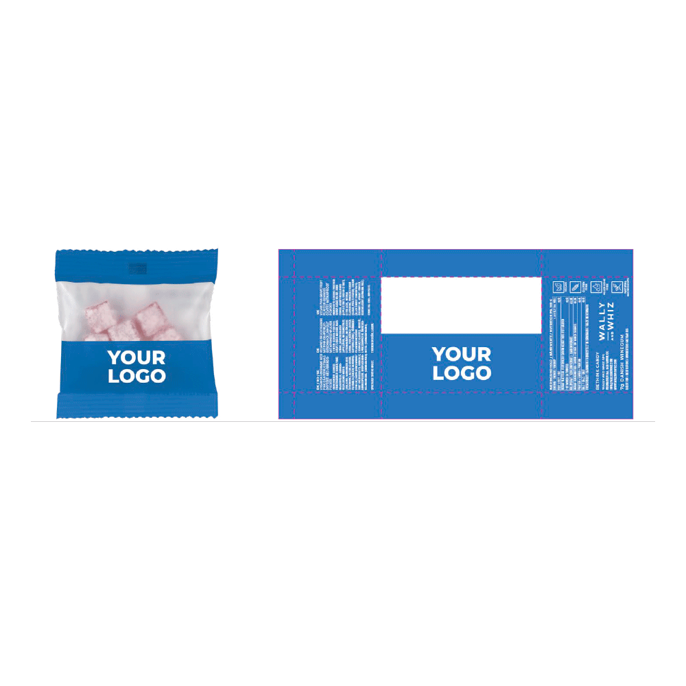 WALLY AND WHIZ Flowpack Private Label, 11 gr. - Med Vindue