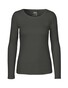 NEUTRAL Langærmet Dame T-shirt, 100% Økologisk Fairtrade Bomuld - Mørkegrå