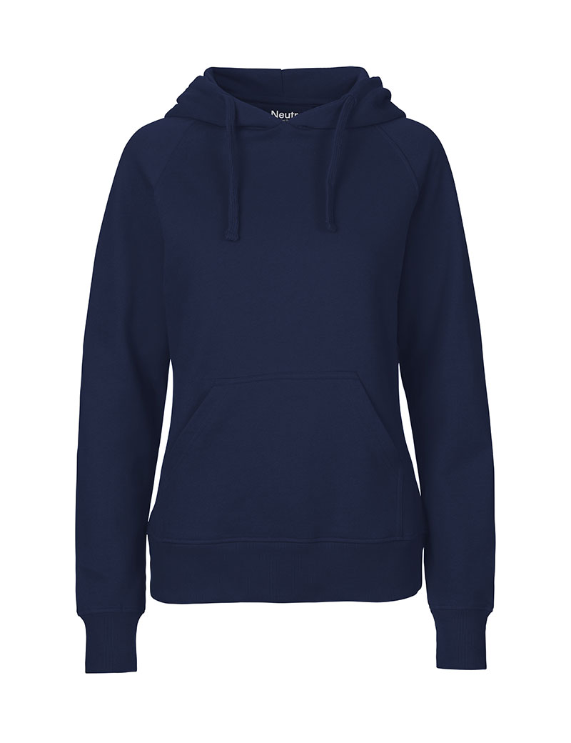 NEUTRAL Hoodie, Dame,  100% Økologisk Fairtrade Bomuld - Navy