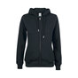 CLIQUE Premium OC Hoody Full Zip Dame - Øko Bomuld - Sort
