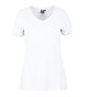 ID PRO wear CARE V-hals T-shirt, dame - Hvid