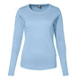 ID Interlock T-shirt Dame - Langærmet - Lyseblå