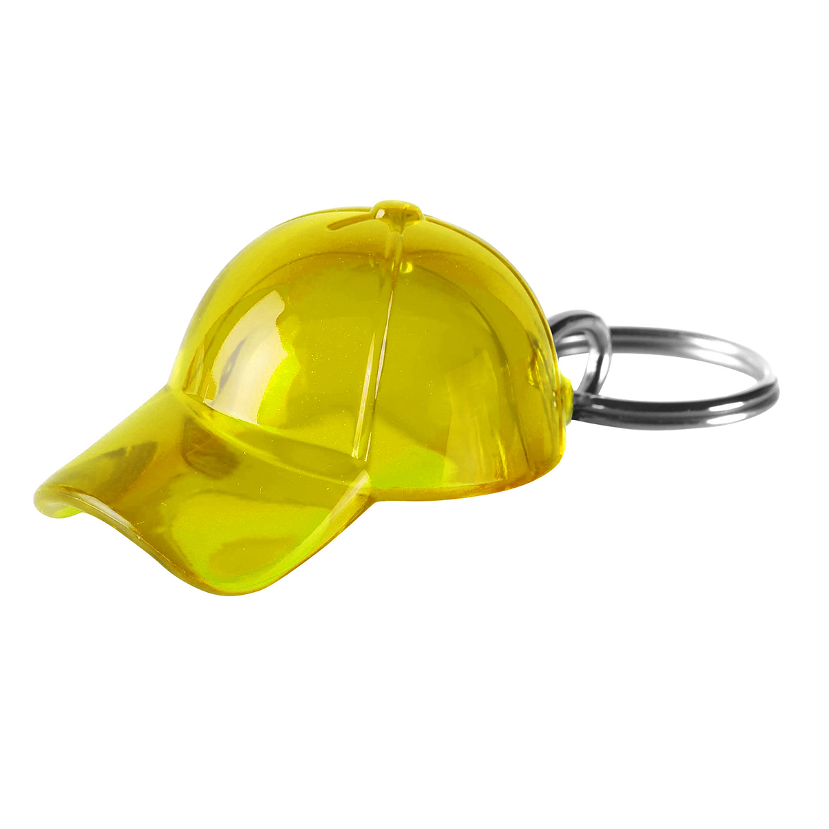 Kasket Nøglering - Genbrugs Akryl - Gul