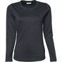 TEE JAYS Long Sleeve Interlock T-shirt - Økologisk, dame - Mørkegrå