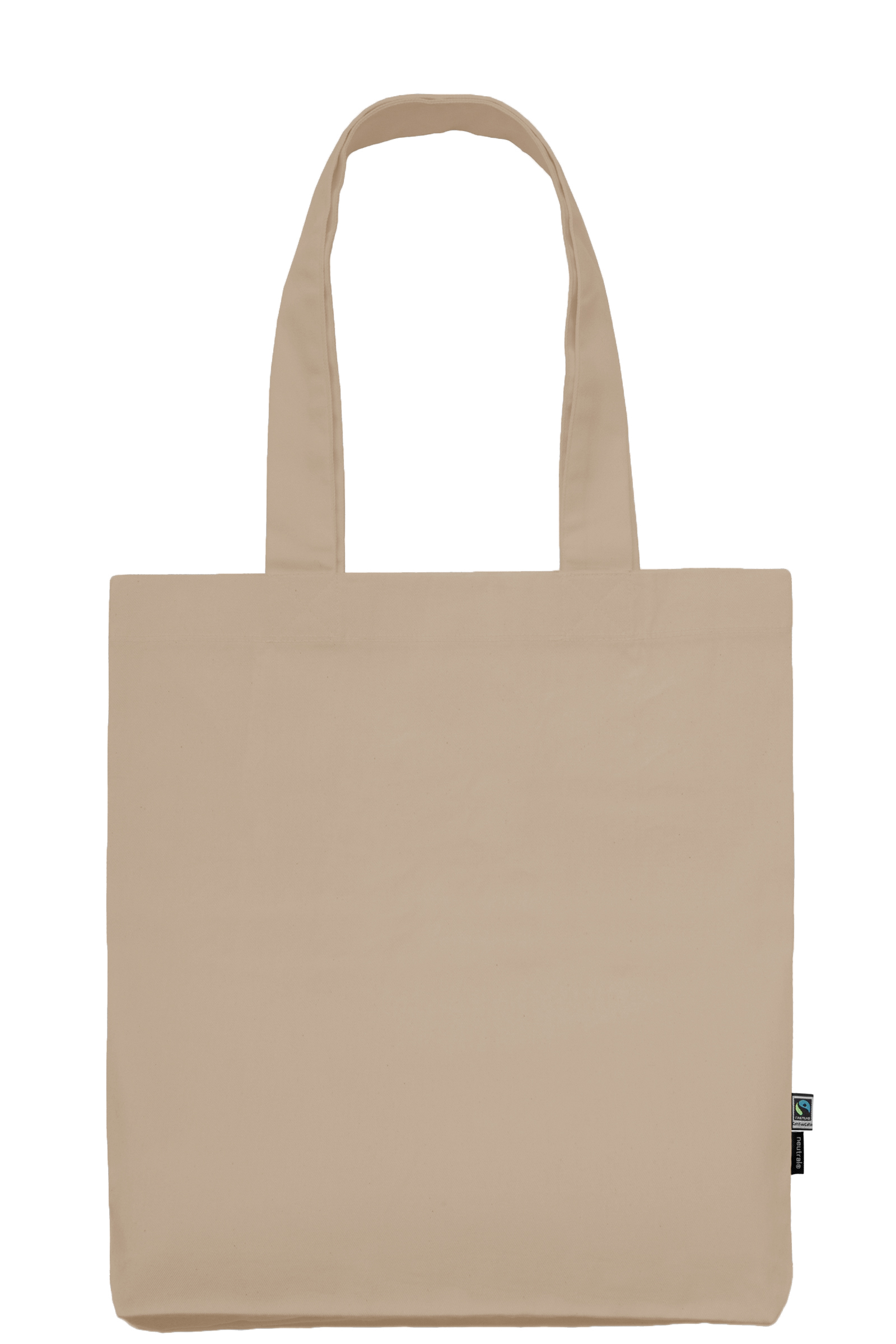 NEUTRAL Kraftig Mulepose, 100% Økologisk Fairtrade Bomuld - Sand