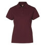 ID Piqué Poloshirt Stretch Dame - Bordeaux Rød