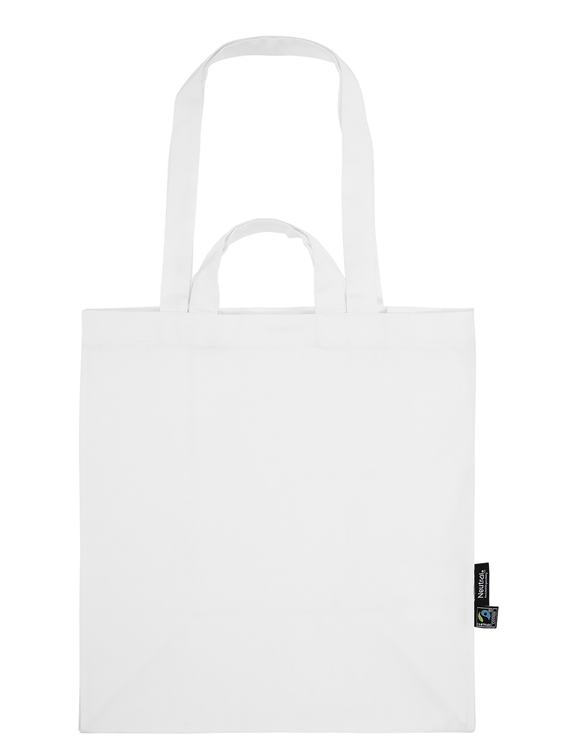 NEUTRAL Kraftig Mulepose med Multi Stropper, 100% Økologisk Fairtrade Bomuld - Hvid