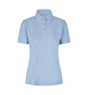 ID Økologisk poloshirt, dame - Lyseblå