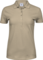 TEE JAYS Ladies Luxury Stretch Polo, Økologisk, dame - Lysebrun