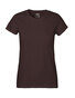 NEUTRAL Classic Dame T-shirt, 100% Økologisk Fairtrade Bomuld - Brun