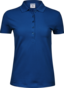 TEE JAYS Ladies Luxury Stretch Polo, Økologisk, dame - Kongeblå