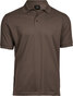 TEE JAYS Luxury Stretch Polo, Økologisk, herre - Chokolade
