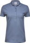 TEE JAYS Ladies Luxury Stretch Polo, Økologisk, dame - Blågrå