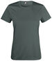 CLIQUE Basic Active-T, Dame, Spun Dyed - Mørkegrå