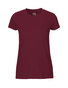 NEUTRAL Fit Dame T-shirt, 100% Økologisk Fairtrade Bomuld - Bordeaux Rød