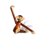KAY BOJESEN Abe, Lille - 20 cm - Certificeret træ - Teak