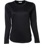 TEE JAYS Long Sleeve Interlock T-shirt - Økologisk, dame - Sort