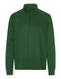 NEUTRAL Unisex Quarter Zip Sweatshirt, 100% Økologisk Fairtrade Bomuld - Grøn