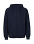 NEUTRAL Unisex Tiger Cotton Labelfree Bomulds Hoddie M. Zip - Navy