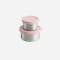 AYA&IDA Snack bøtter, 100 ml & 200 ml - Soft Rose