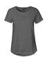 NEUTRAL Roll Up Sleeve Dame T-shirt, 100% Økologisk Fairtrade Bomuld - Mørkegrå Melange