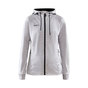 CRAFT ADV Unify FZ Hættetrøje Dame - rpet - Lysegrå