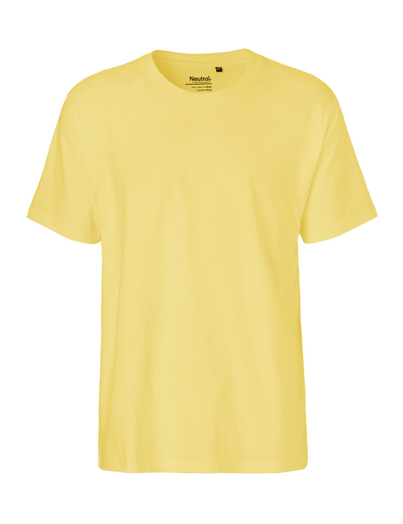 NEUTRAL Classic T-shirt, 100% Økologisk Fairtrade Bomuld-Lyse Gul