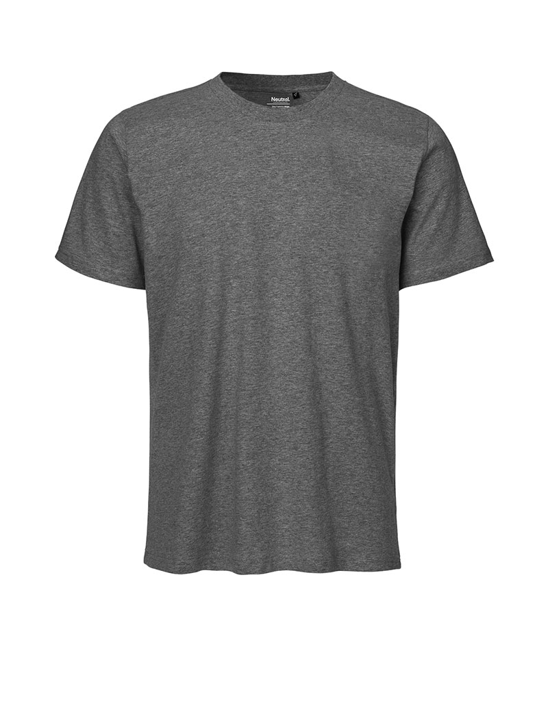 NEUTRAL Regular Unisex T-shirt, 100% Økologisk Fairtrade Bomuld-Mørkegrå Melange