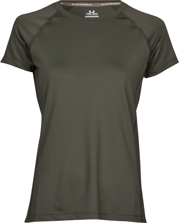 TEE JAYS Ladies Cooldry Tee-Mørkegrøn