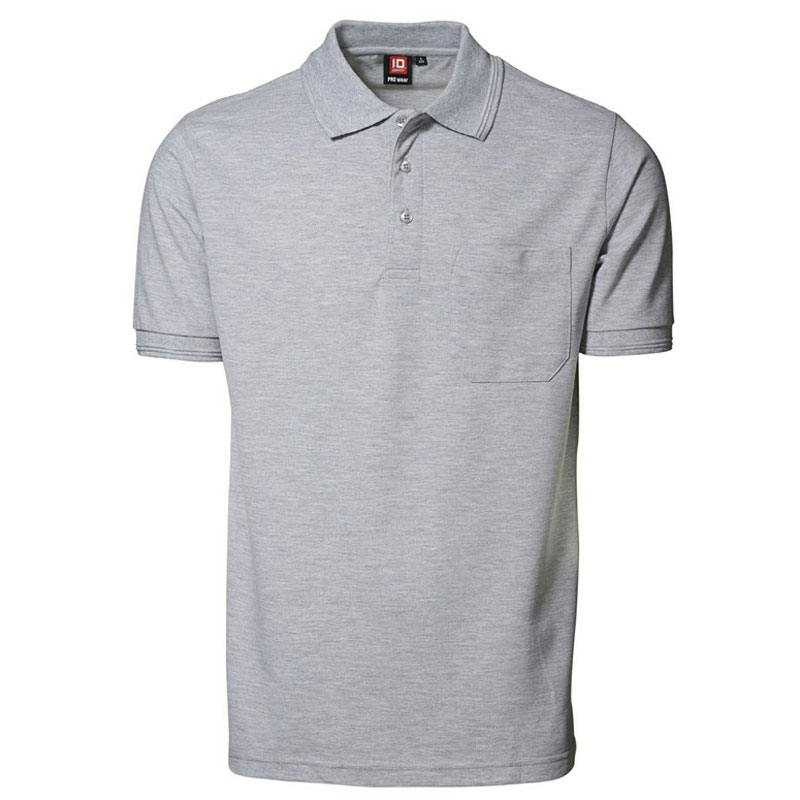 ID Pro Wear Poloshirt - Lomme-Grå melange