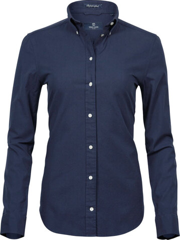 TEE JAYS Perfect Oxford Skjorte, dame-Navy