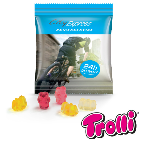 Ekspress Mini Pose Med Vingummibamser 7 g.-Hvid