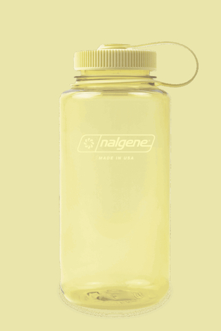 NALGENE Drikkeflaske, 1 Ltr. - 50% rPet 32 oz (bred åbning) - Lyse Gul
