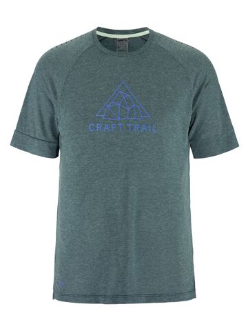 CRAFT Uld SS T-shirt, Herre - rPet - Blågrå