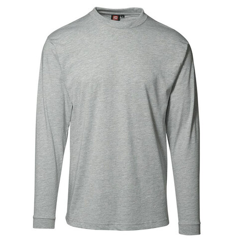 ID Pro Wear T-shirt - Langærmet-Grå melange