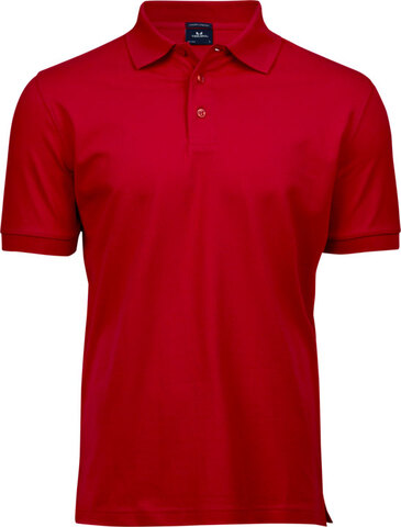 TEE JAYS Luxury Stretch Polo, Økologisk, herre-Rød